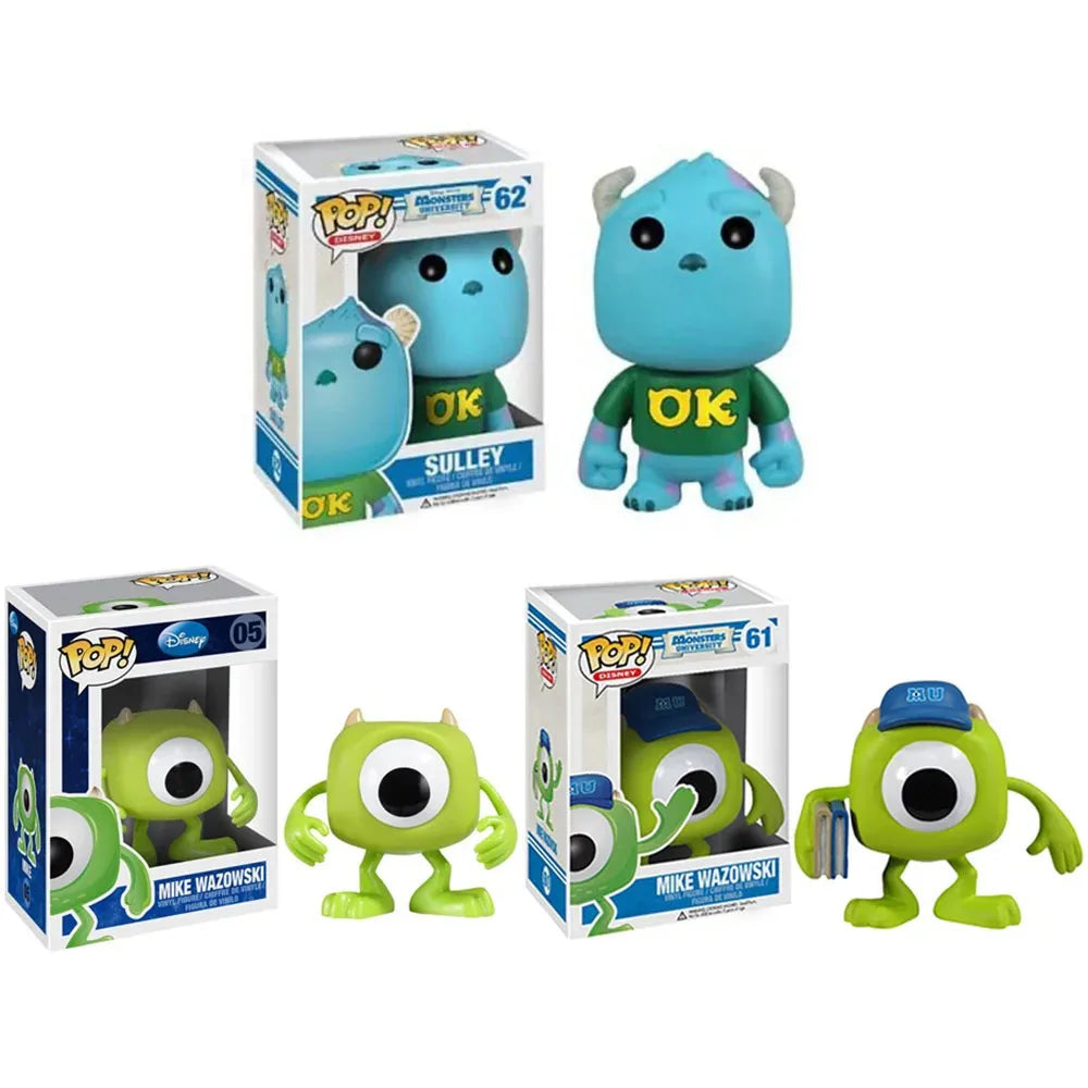 Funko Pop Disney Monsters University Mike Wazowski #61 #05 Sulley #62