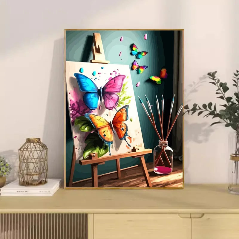 DIY Malen nach Zahlen Schmetterling