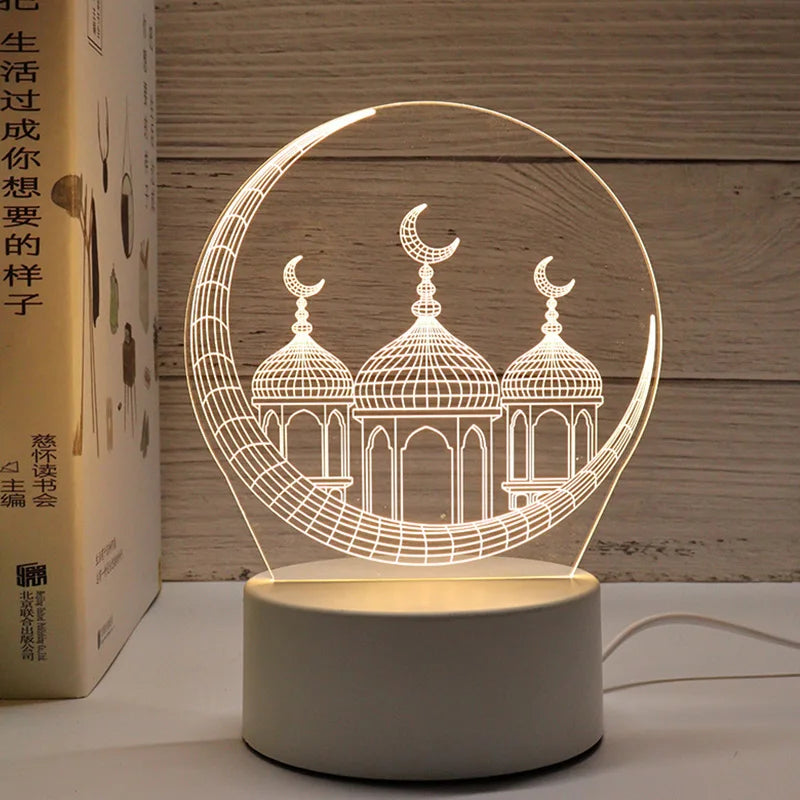 3D-LED-Lampe Ramadan Dekoration
