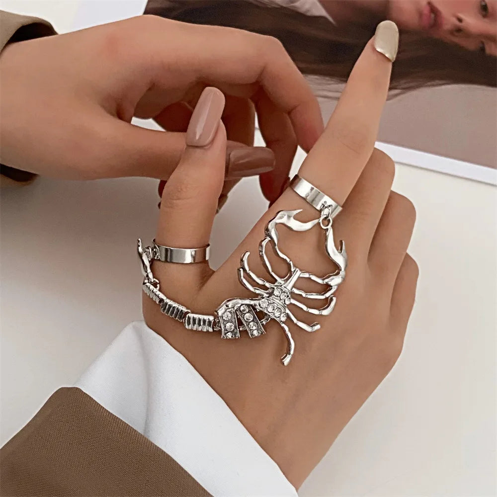 Punk Luxus Skorpion Ring