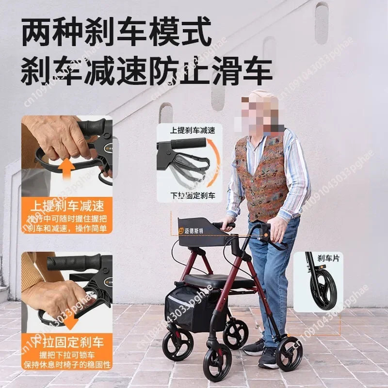 Rollator für Senioren mit Sitz