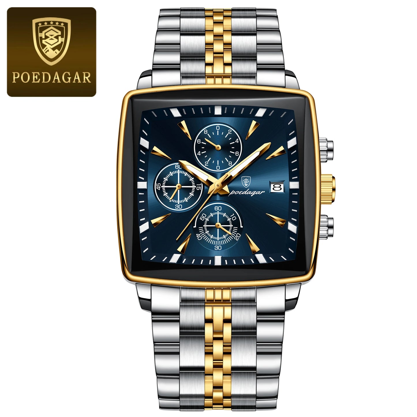 Herrenuhr Leuchtend Wasserdicht Chronograph