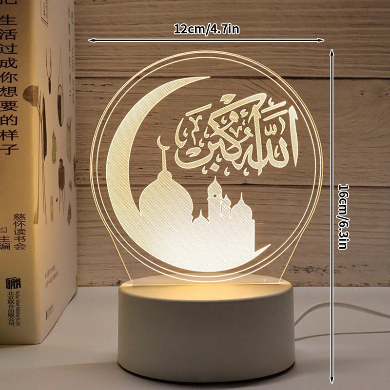 3D-LED-Lampe Ramadan Dekoration