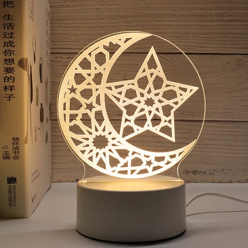 3D-LED-Lampe Ramadan Dekoration