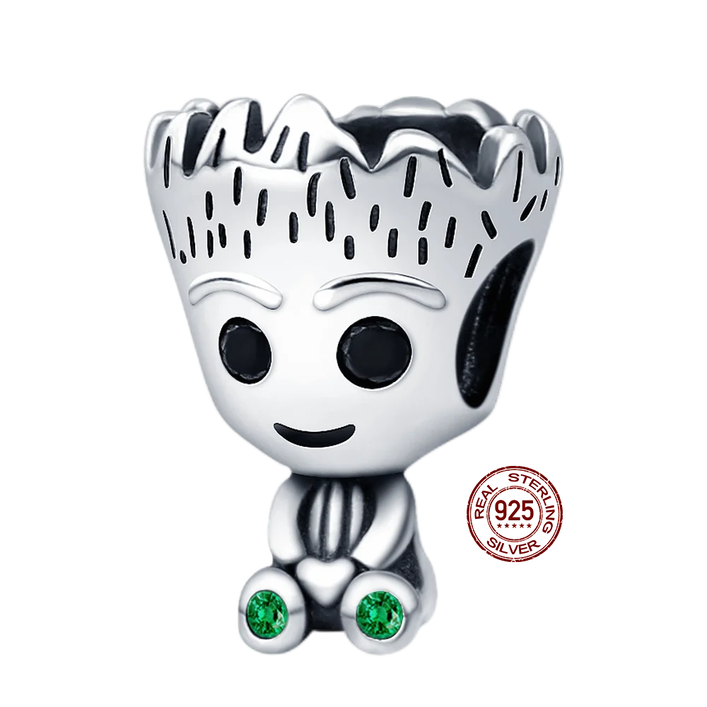 Anhänger aus 925er-Silber „Plata de Ley“ von Disney mit dem „Mandalorianer-Helm“ aus Star Wars