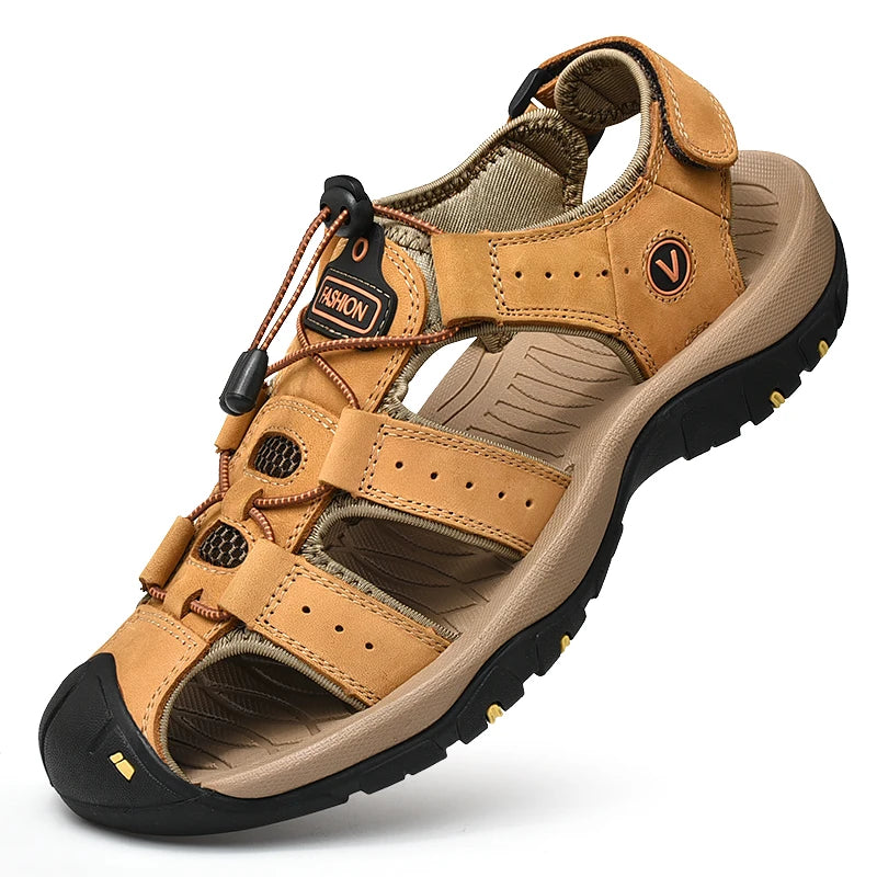 Herren Sandalen Echtes Leder