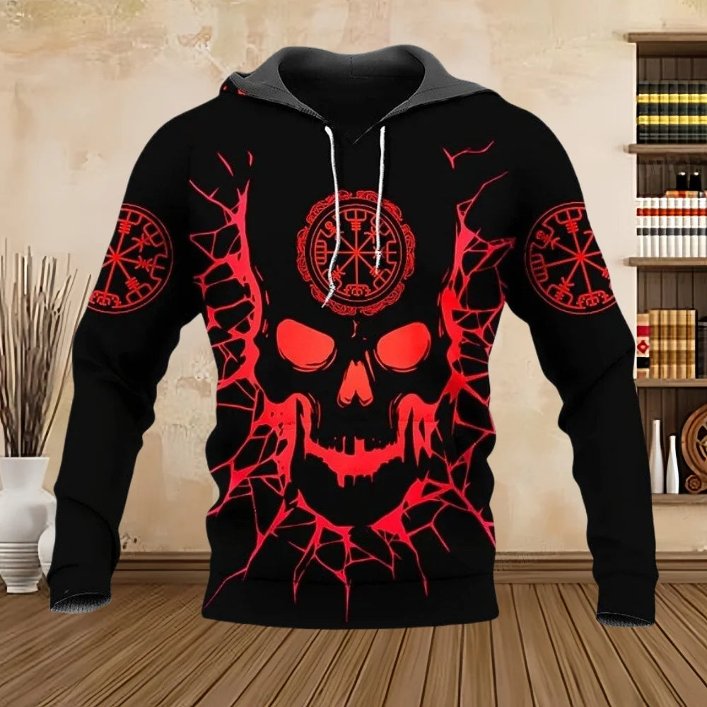 Punk Totenkopf Hoodie