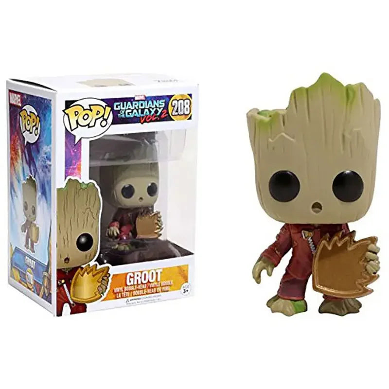 Funko Pop Marvel Studios 10 Anniversary Groot (Gold Chrome) 378 Galaxy Guardians Holiday Dancing Grooted 101 #