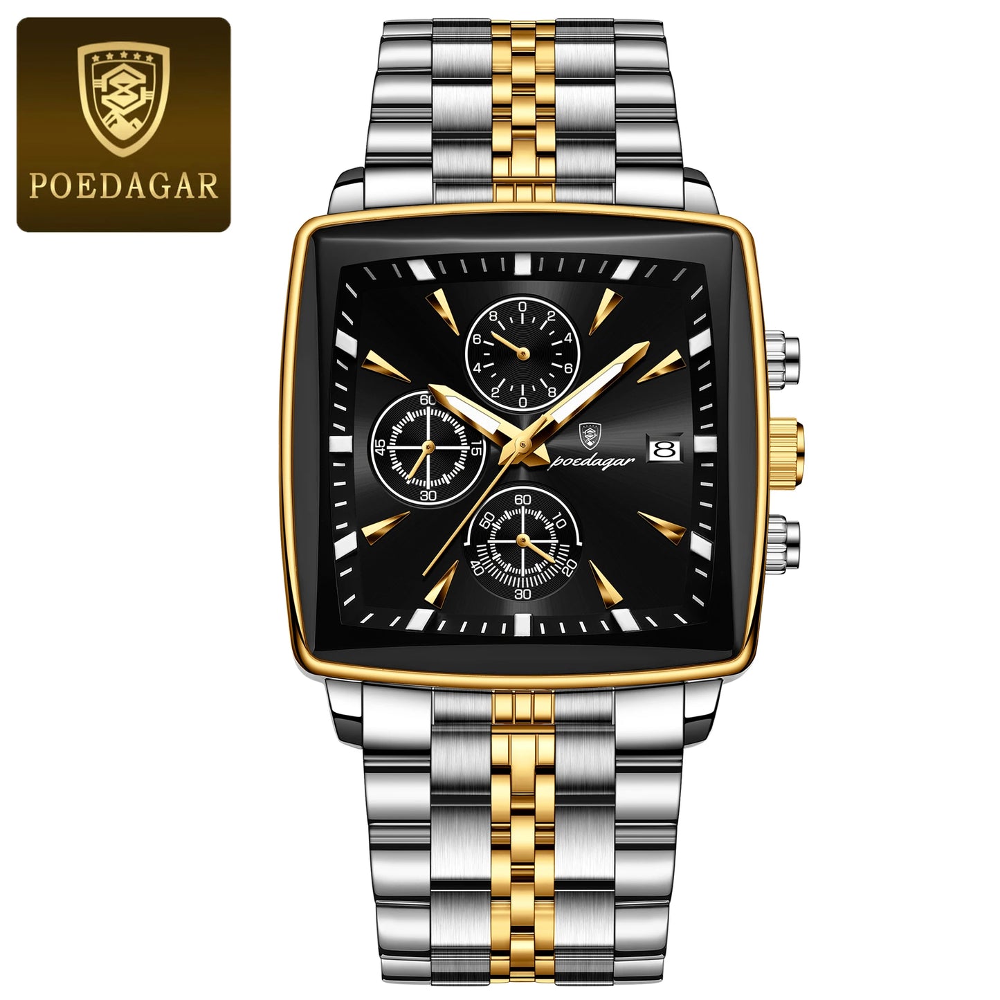 Herrenuhr Leuchtend Wasserdicht Chronograph