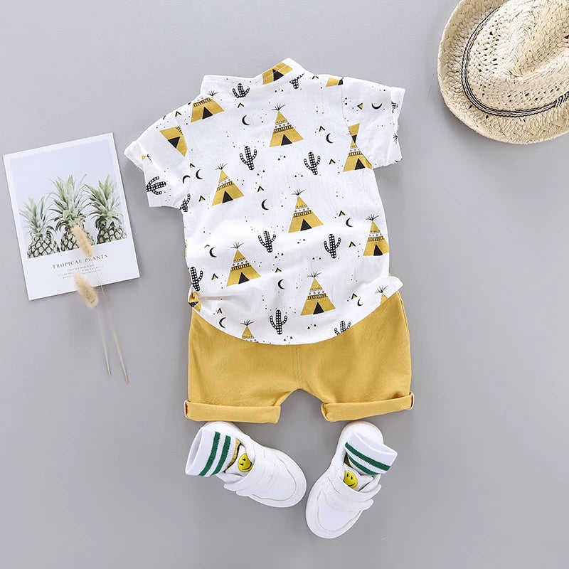 Babykleidung Pyramid Sommer Kurzarm-Shirt-Set