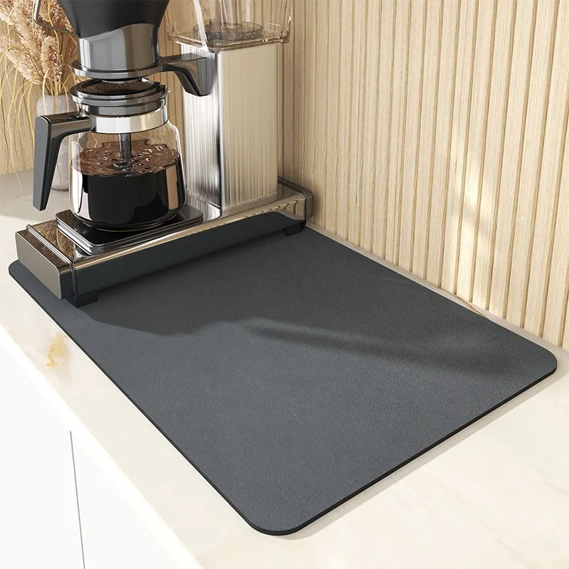 Küchenmatte, rutschfeste Abtropfmatte für Kaffeegeschirr
