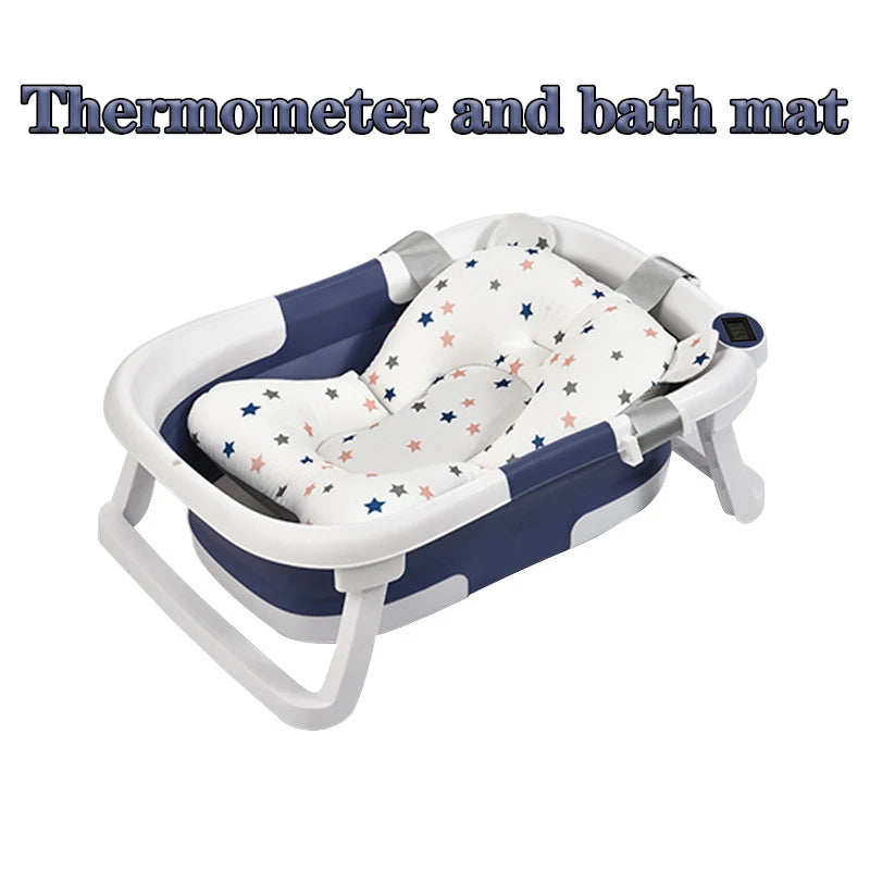 Silikon-Babybadewanne mit Echtzeittemperatur