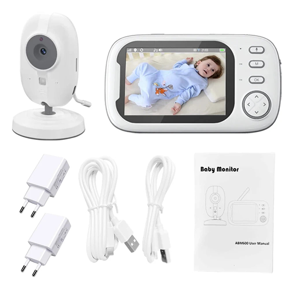 3.5'' Video Baby Monitor Nachtsicht-Videoüberwachungskameras mit Temperaturanzeige