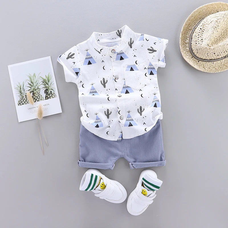 Babykleidung Pyramid Sommer Kurzarm-Shirt-Set