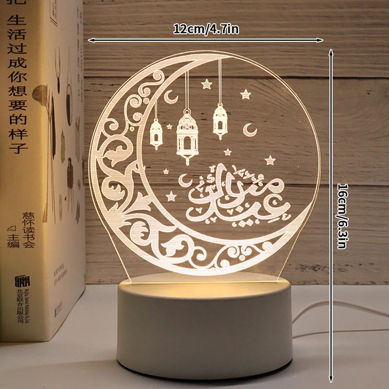 3D-LED-Lampe Ramadan Dekoration