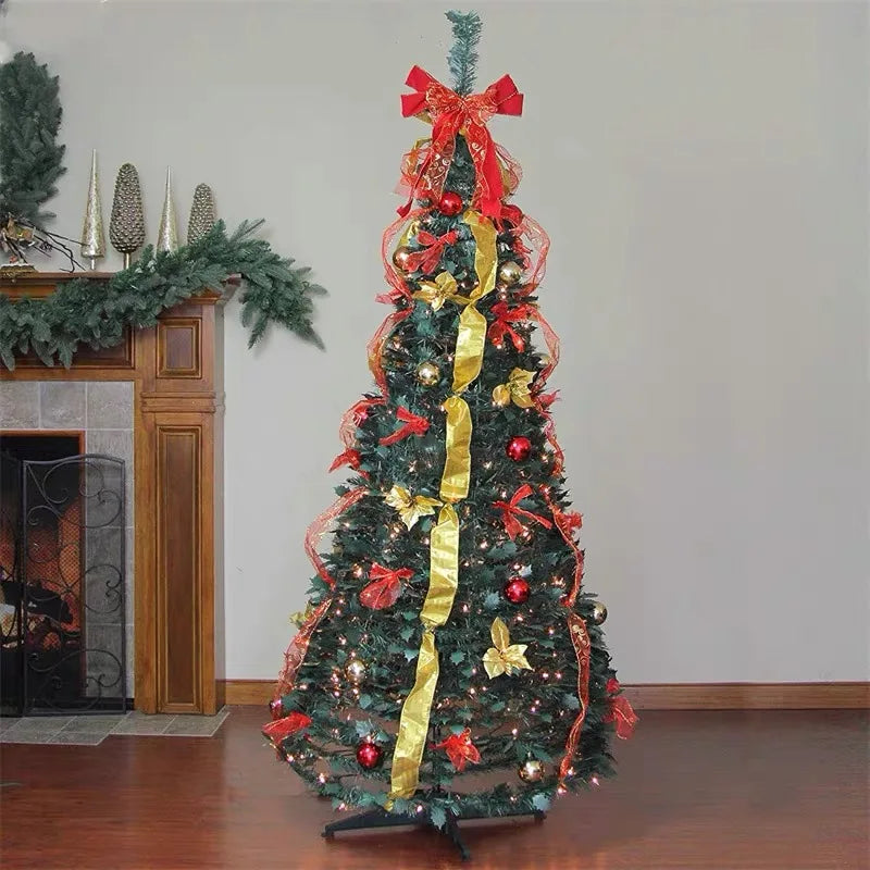 Fertig Dekorierten Klappbaren Tannenbaum