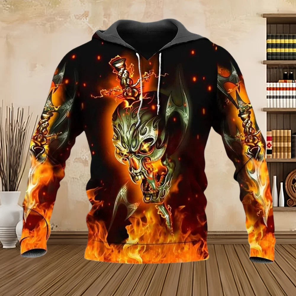 Punk Totenkopf Hoodie