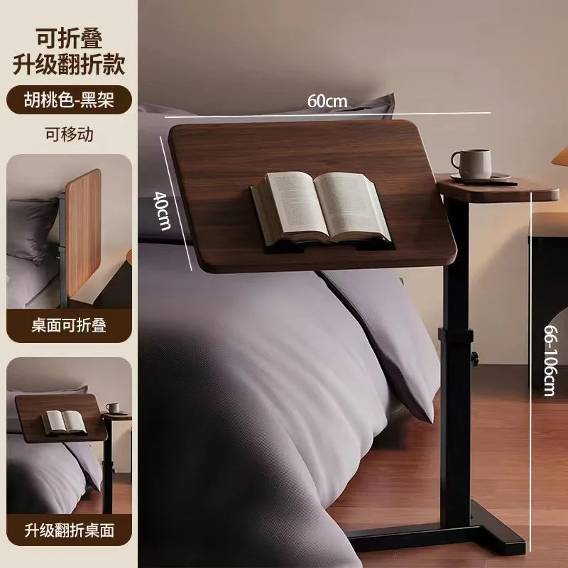 Klappbarer Sofa-Beistelltisch mit Rädern
