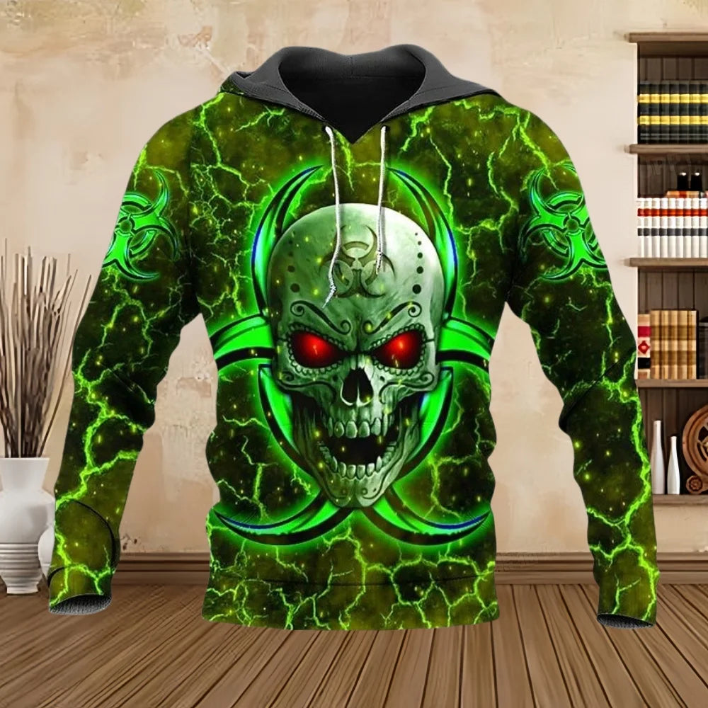 Punk Totenkopf Hoodie