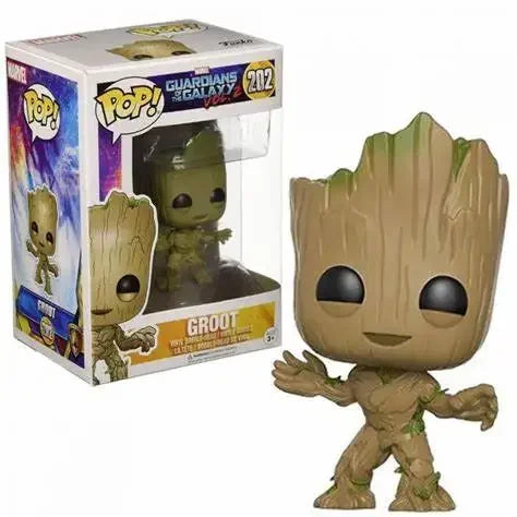 Funko Pop Marvel Studios 10 Anniversary Groot (Gold Chrome) 378 Galaxy Guardians Holiday Dancing Grooted 101 #