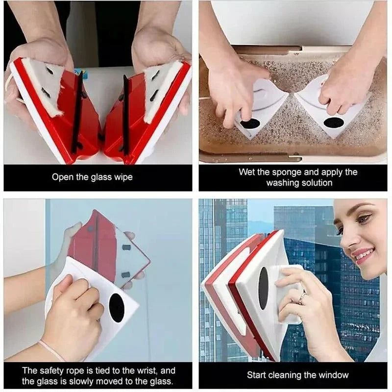 Magnetische Fensterputzbürste