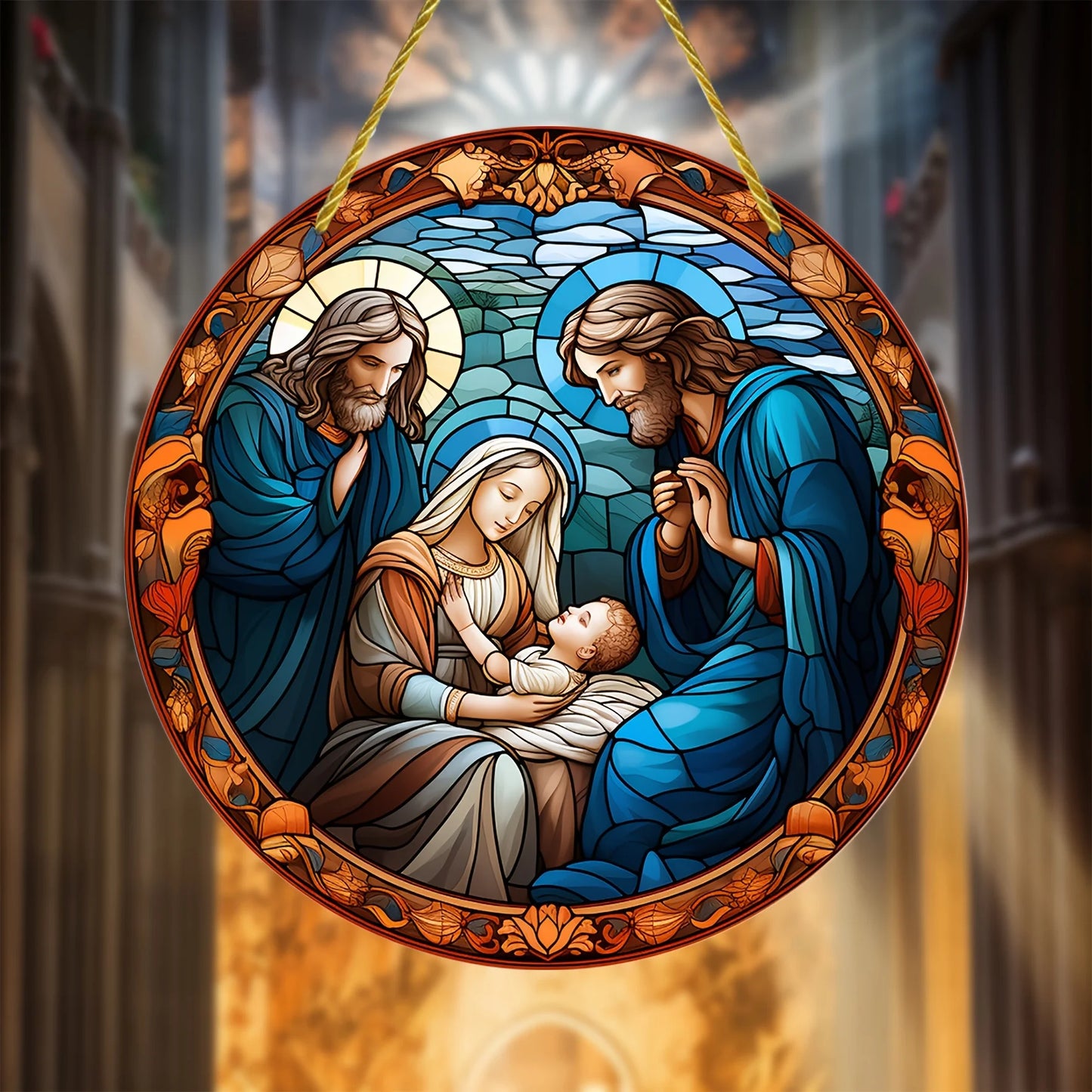 1 Stück Jesus-Sonnenfänger zum Aufhängen im Fenster
