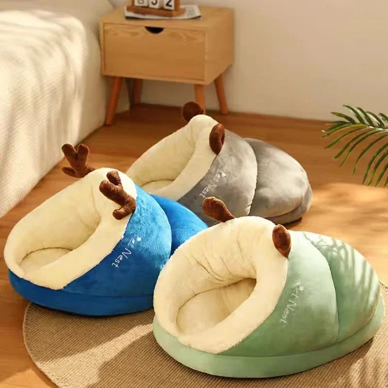 Warmes Hundehüttenbett für kleine Hunde