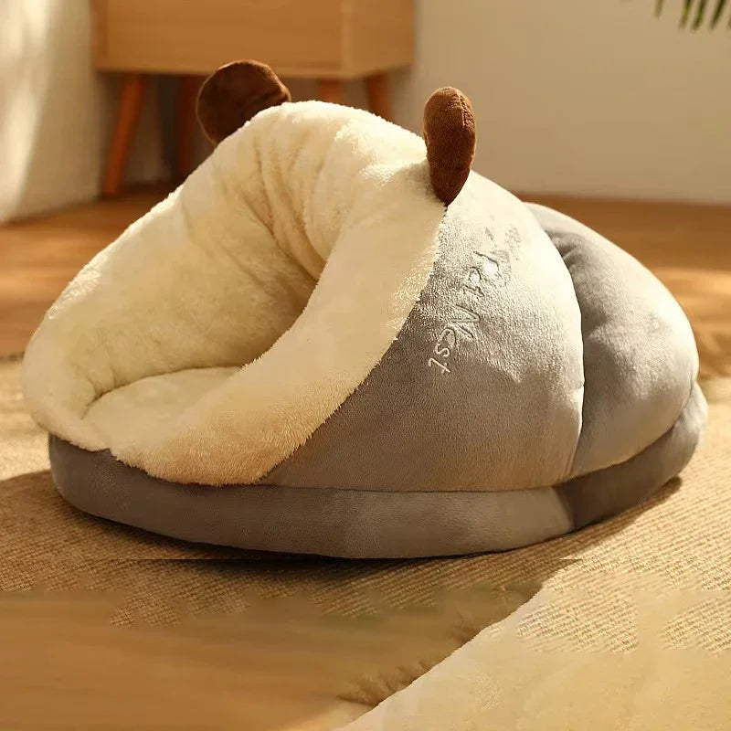 Warmes Hundehüttenbett für kleine Hunde