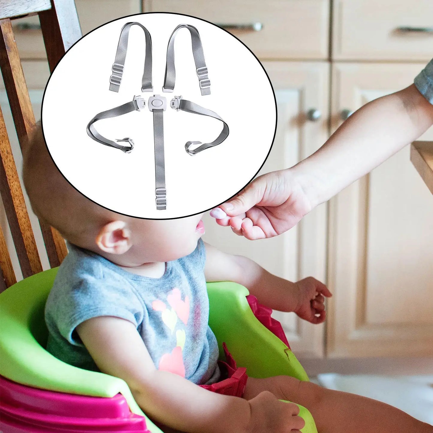 Universal-Baby-Sicherheitsgurt 5-Punkt-Gurt