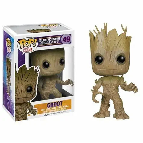 Funko Pop Marvel Studios 10 Anniversary Groot (Gold Chrome) 378 Galaxy Guardians Holiday Dancing Grooted 101 #