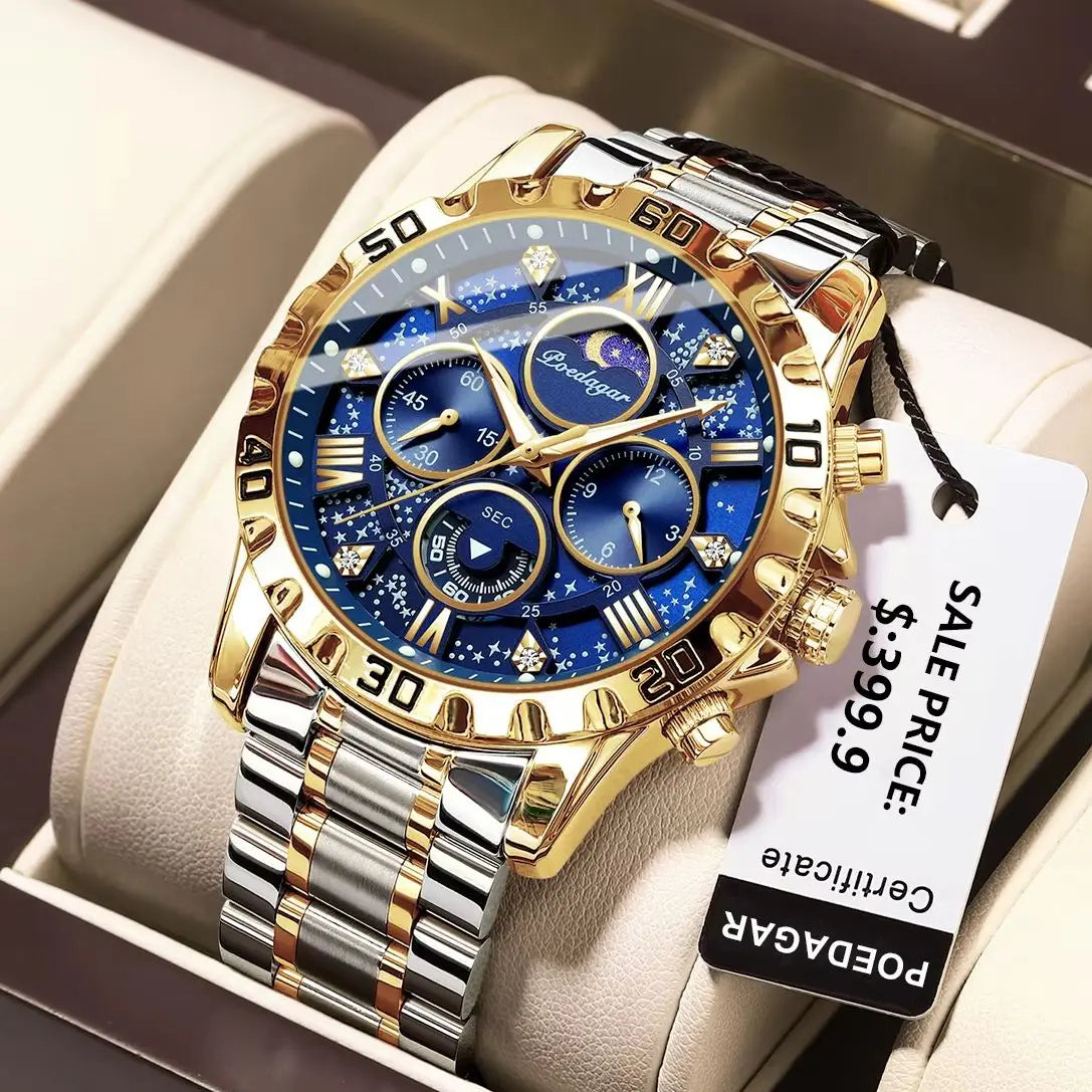 Hochwertige Militär Herrenuhr Chronograph Wasserdicht