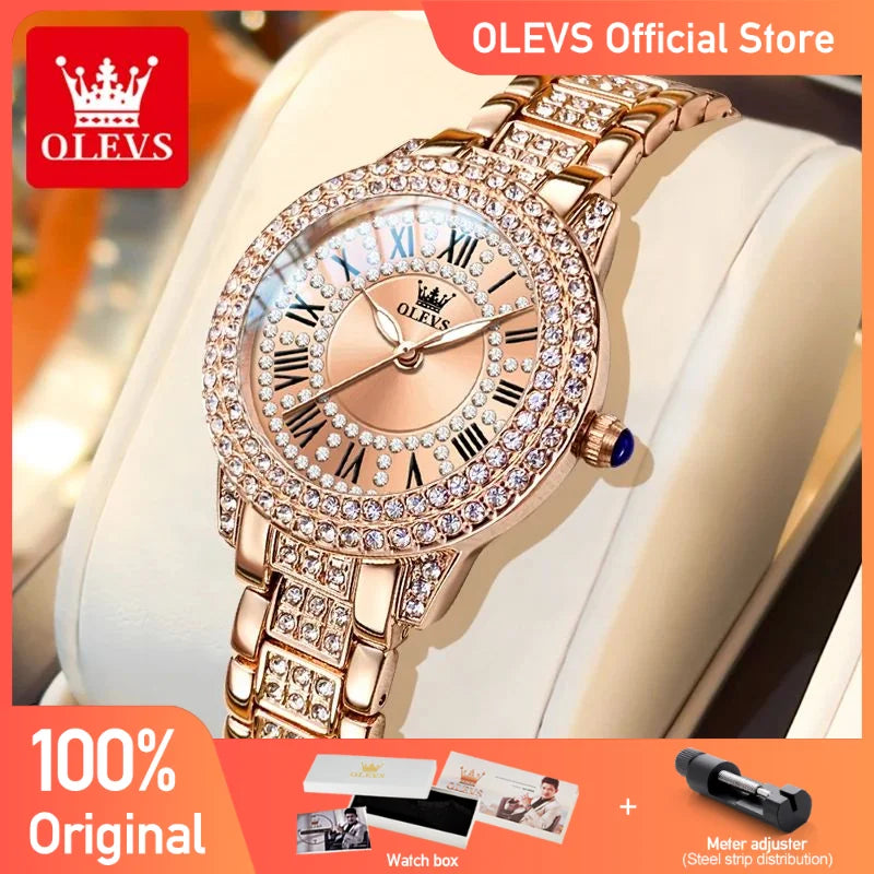 Quarz-Armbanduhr für Frauen