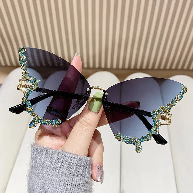 Sonnenbrille mit Leopardenmuster
