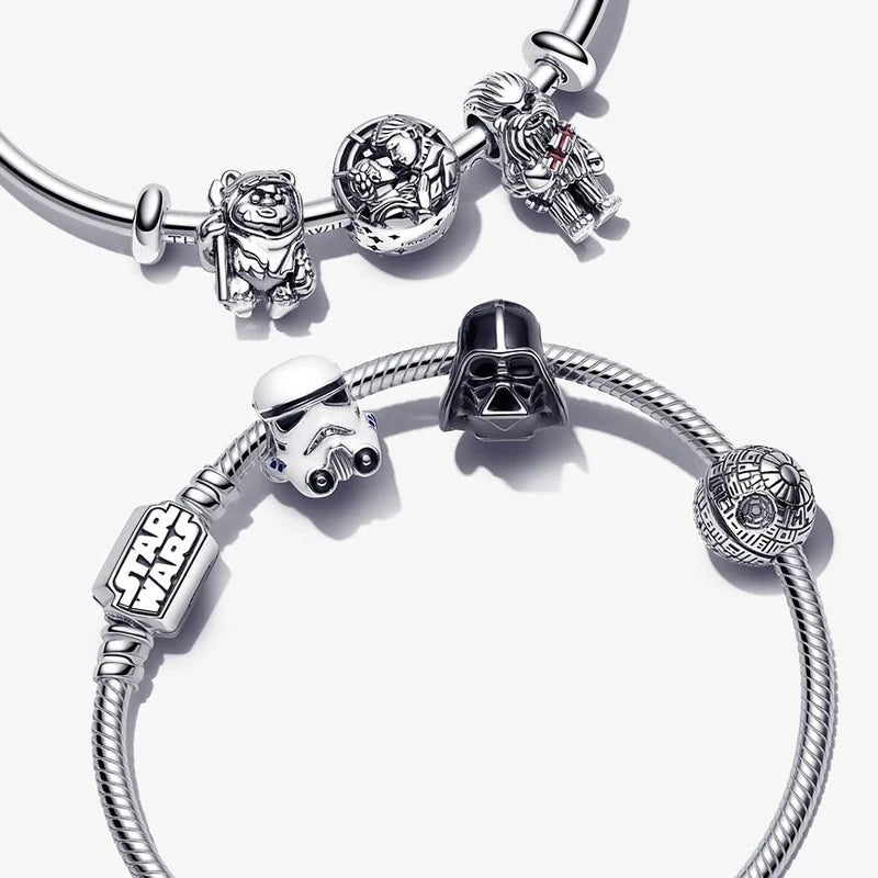 Anhänger aus 925er-Silber „Plata de Ley“ von Disney mit dem „Mandalorianer-Helm“ aus Star Wars