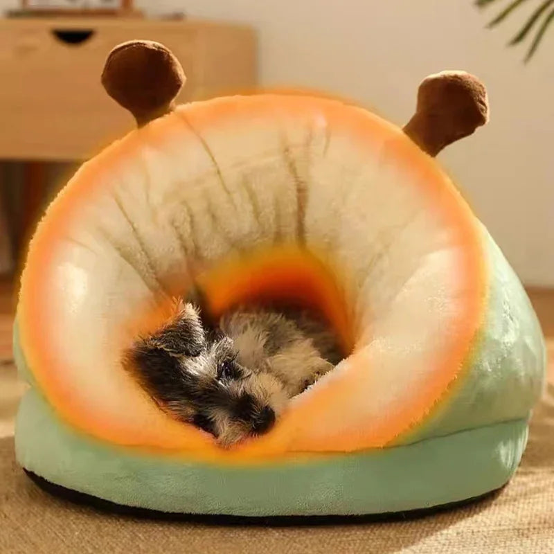 Warmes Hundehüttenbett für kleine Hunde