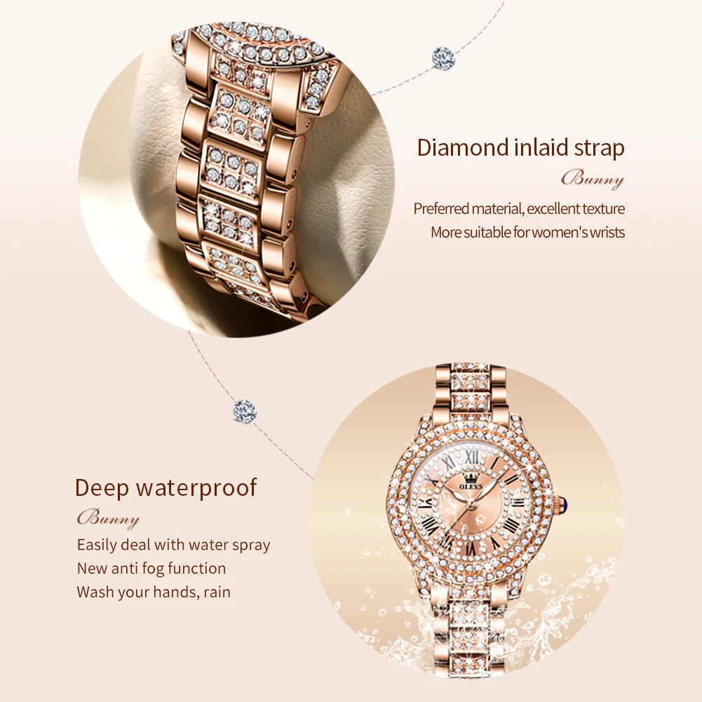 Original Diamantuhr für Damen