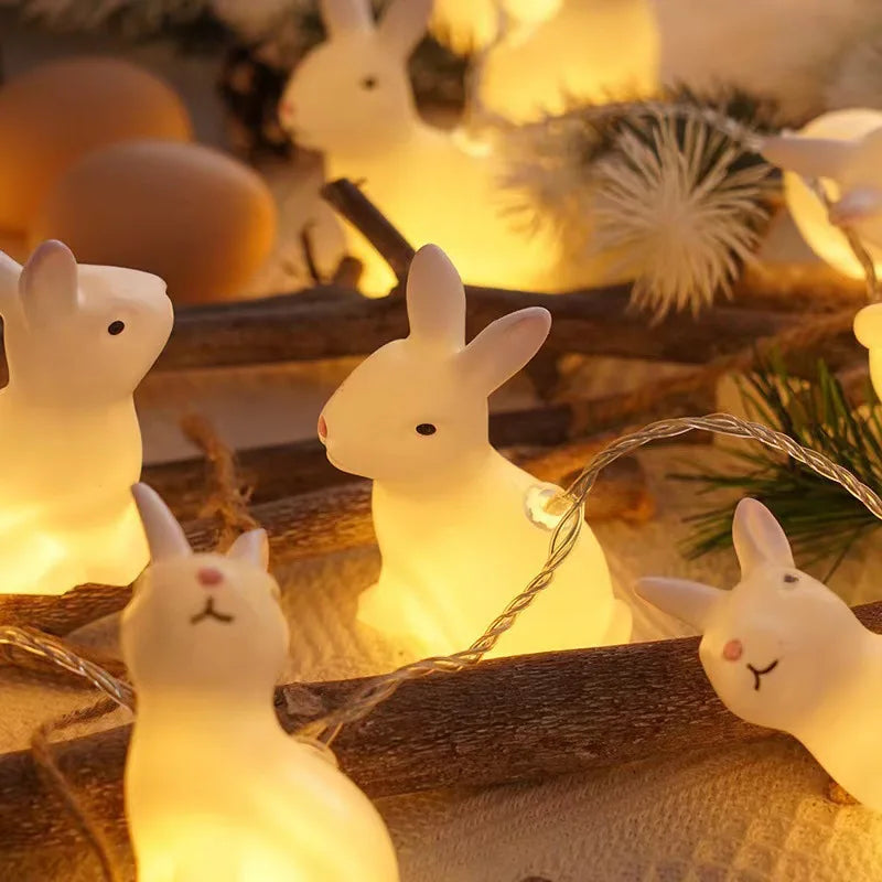 Osterhasen-Lichterkette