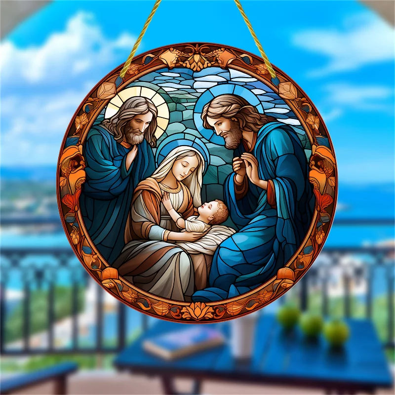 1 Stück Jesus-Sonnenfänger zum Aufhängen im Fenster