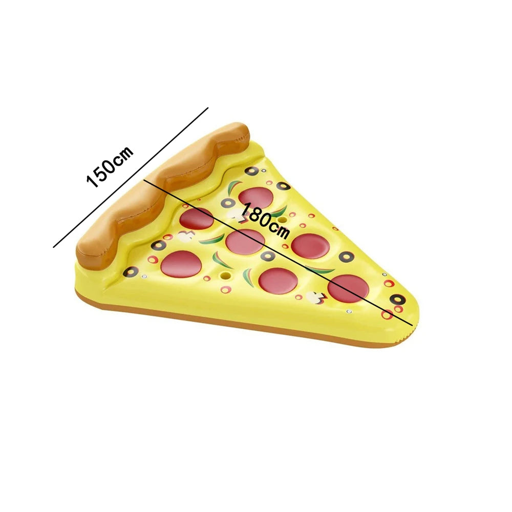 Riesenpizza für den Pool, schwimmende aufblasbare Matratze