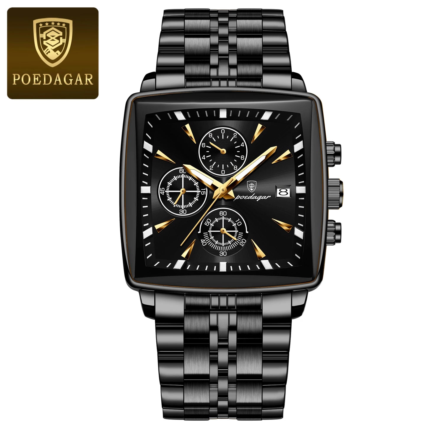 Herrenuhr Leuchtend Wasserdicht Chronograph