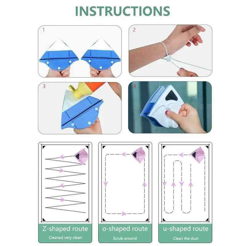 Magnetische Fensterputzbürste