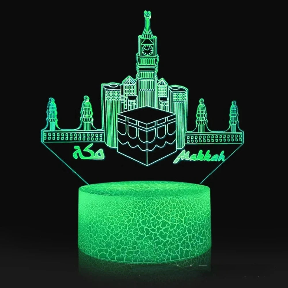 Islamische Zitadelle 3D-LED-Nachtlichtlampe
