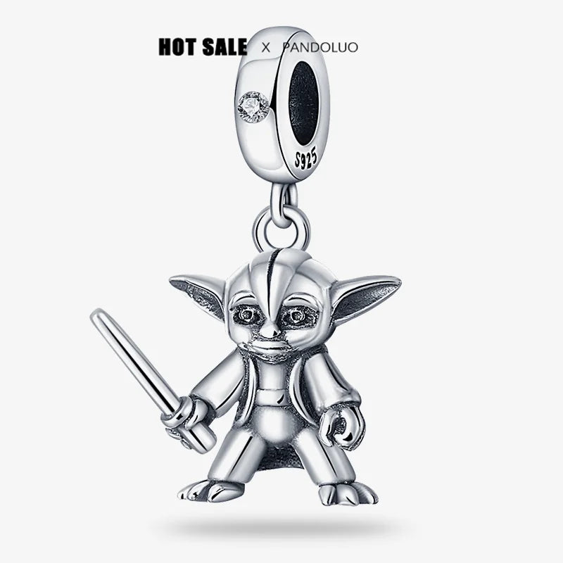 Anhänger aus 925er-Silber „Plata de Ley“ von Disney mit dem „Mandalorianer-Helm“ aus Star Wars