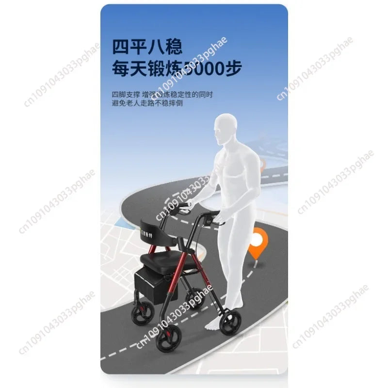 Rollator für Senioren mit Sitz