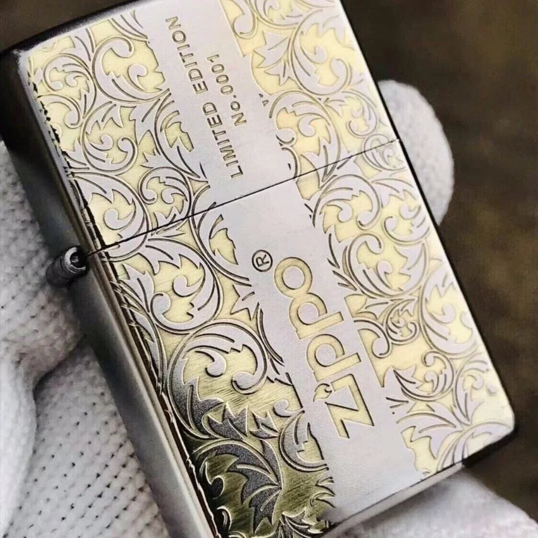 Zippo Sturmfeuerzeug Golden Floral Pattern