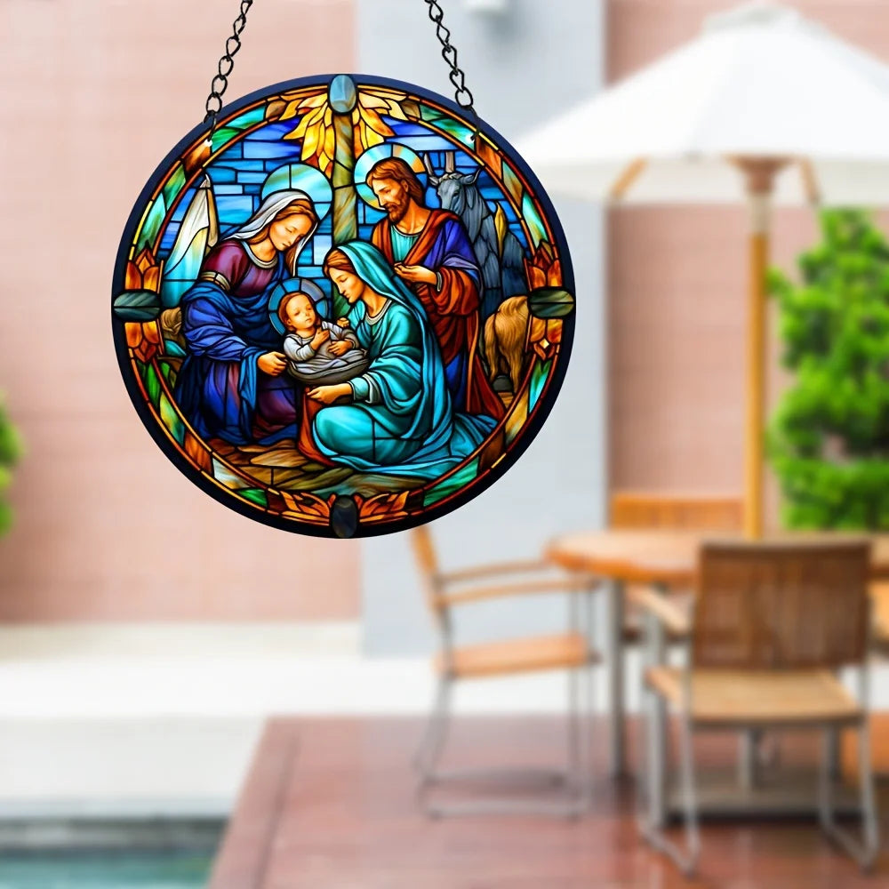 1 Stück Jesus-Sonnenfänger zum Aufhängen im Fenster