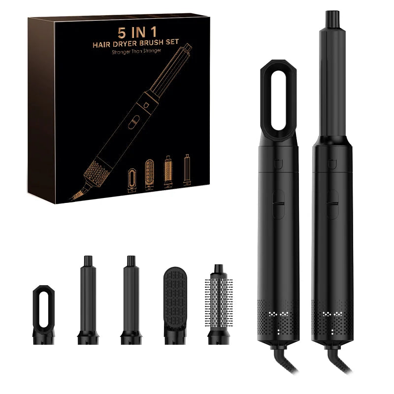 5-in-1-Haartrockner-Heißkamm-Set