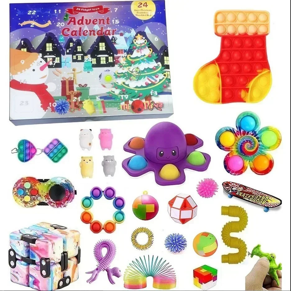 Advents Kalender mit Geschenken für Kinder