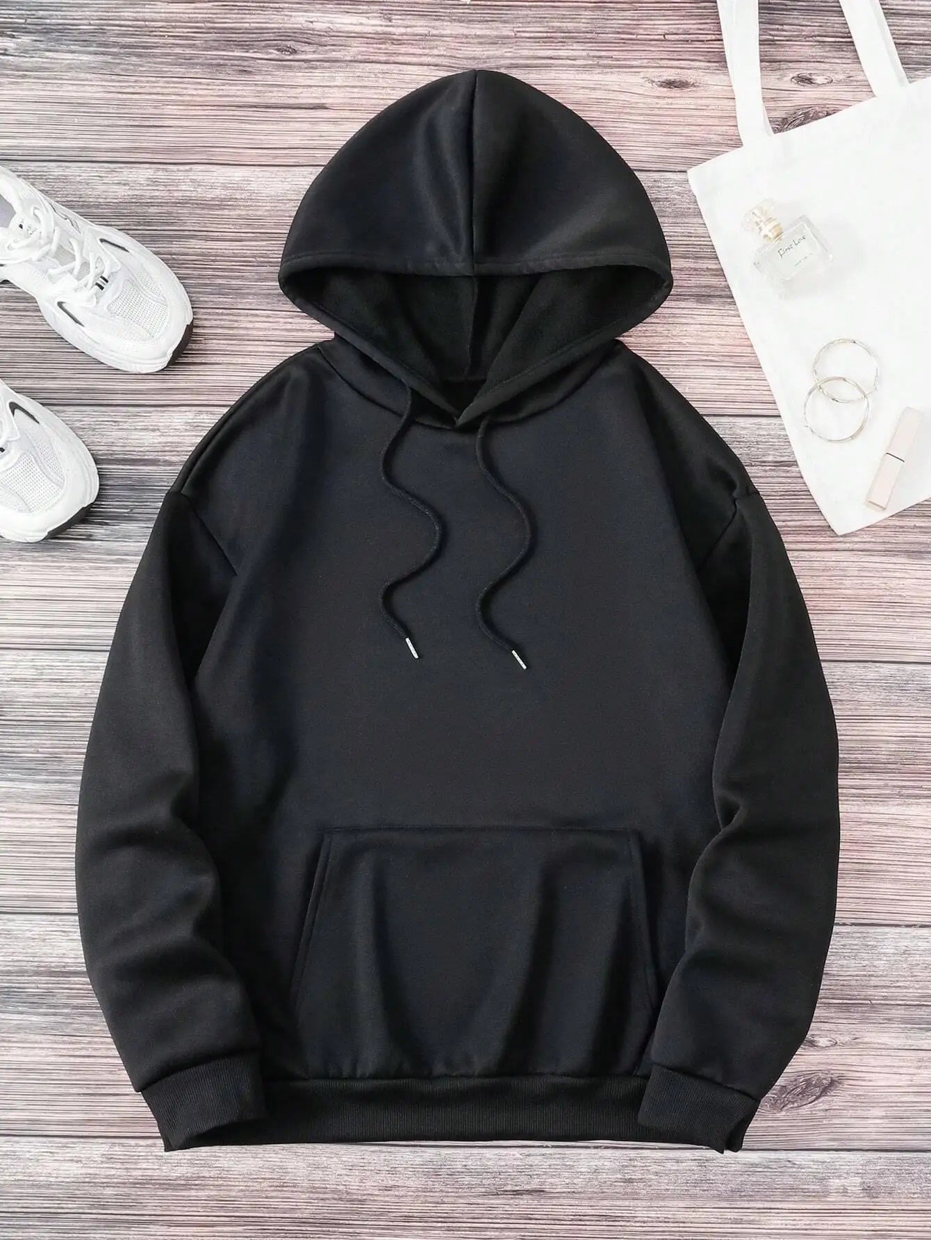 Totenkopf und Blumen bedruckte Hoodie