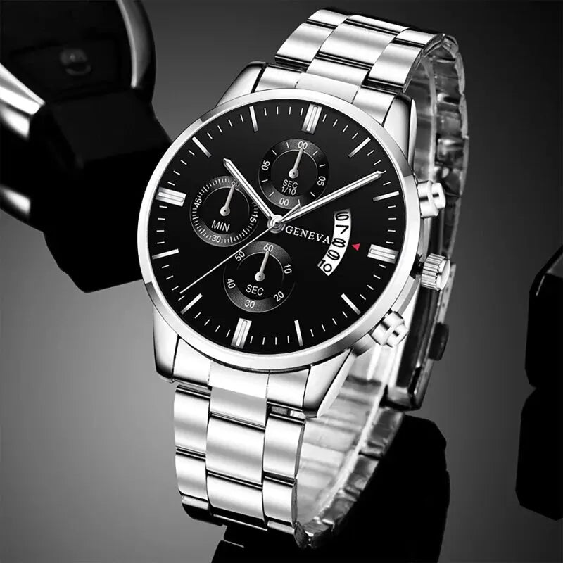 Männer Edelstahl Uhr Luxus